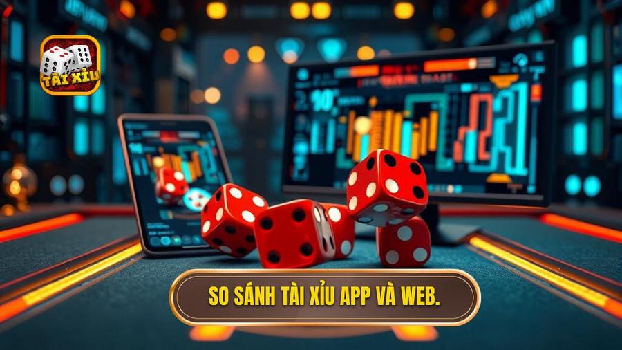 So sánh giữa chơi Tài Xỉu trên App và trên Web