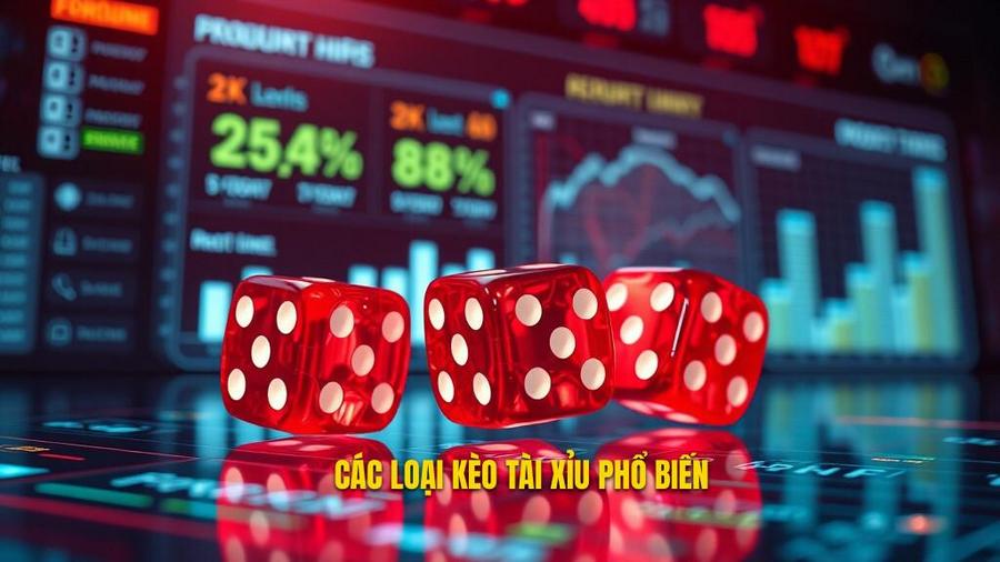 3. Các loại kèo Tài Xỉu phổ biến